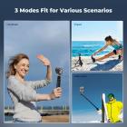 25.6"/65cm Magnetic Quick Release Tripod Compatible with DJI Osmo Nano/Osmo Action 6, 2-in-1 Extendable Handle with Extension Rod, 360° Ball Head Selfie Stick, Vlogging Stand/Accessories K&F CONCEPT