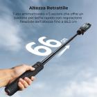 Treppiede magnetico a sgancio rapido K&F CONCEPT compatibile con Insta360 Ace Pro 2, treppiede apribile a pressione da 26", testa a sfera a 360°, asta di estensione, impugnatura da tavolo, bastone per selfie portatile per Insta360 X5, supporto pe