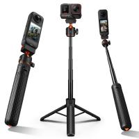 K&F CONCEPT Magnetic Quick Release Tripod Compatible with Insta360 Ace Pro 2, 26" Tap-Open Tripod 360° Ball Head Extension Rod Table Portable Handle Grip Selfie Stick for Insta360 X5, Vlogging Stand