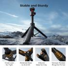 K&F CONCEPT Magnetic Quick Release Tripod Compatible with Insta360 Ace Pro 2, 26" Tap-Open Tripod 360° Ball Head Extension Rod Table Portable Handle Grip Selfie Stick for Insta360 X5, Vlogging Stand