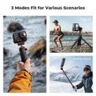 K&F CONCEPT Magnetic Quick Release Tripod Compatible with Insta360 Ace Pro 2, 26" Tap-Open Tripod 360° Ball Head Extension Rod Table Portable Handle Grip Selfie Stick for Insta360 X5, Vlogging Stand