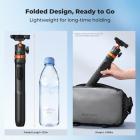 K&F Concept 62" Selfie Stick Tripod with Remote, Auto Open Phone Tripod for Vlogging & Travel