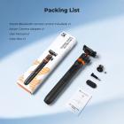 K&F Concept 62" Selfie Stick Tripod with Remote, Auto Open Phone Tripod for Vlogging & Travel