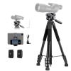 K&F CONCEPT Spotting Scope Tripod with Binocular Adapter