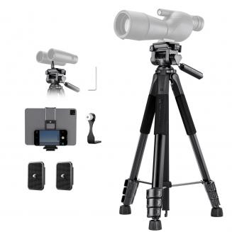 K&F CONCEPT Spotting Scope Tripod with Binocular Adapter