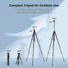 K&F CONCEPT Spotting Scope Tripod with Binocular Adapter
