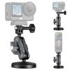 K&F CONCEPT Magnetic Camera Mount with Magic Arm, 360° Adjustable Ball Head Mount for GoPro, DJI & Insta360 Action Cameras, Quick Release Magnetic Suction Cup Mount for Video Shooting