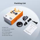 K&F CONCEPT Magnetic Camera Mount with Magic Arm, 360° Adjustable Ball Head Mount for GoPro, DJI & Insta360 Action Cameras, Quick Release Magnetic Suction Cup Mount for Video Shooting