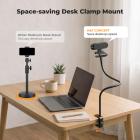 K&F CONCEPT Desk Webcam Camera Mount 27.5" Gooseneck Arm with 1/4" Screw