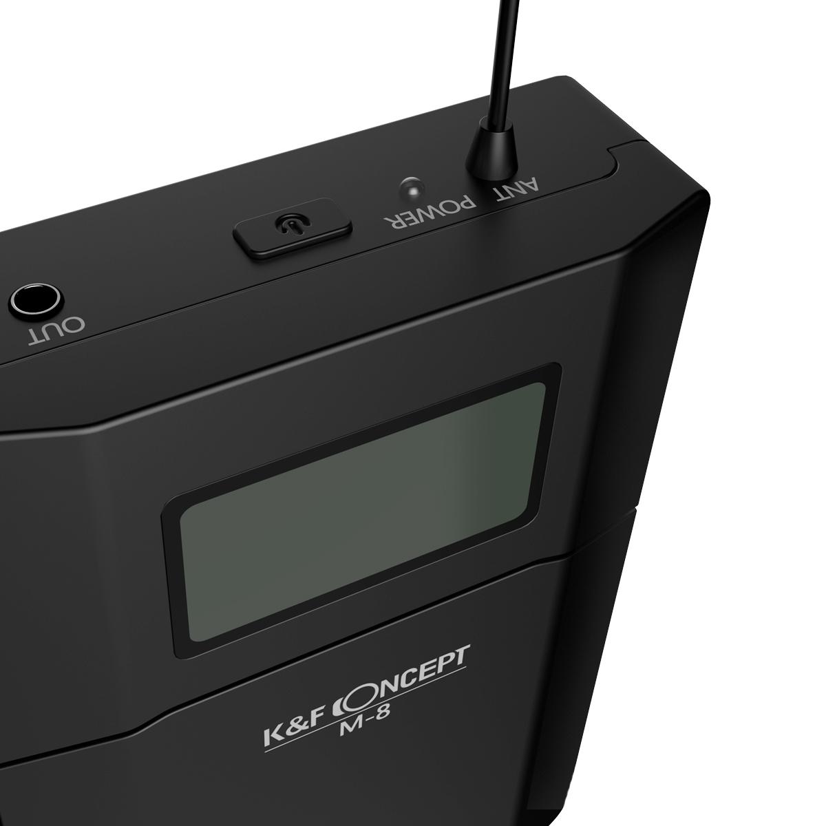 M8 UHF Wireless Lavalier Microphone for Video Camera & Camcorder