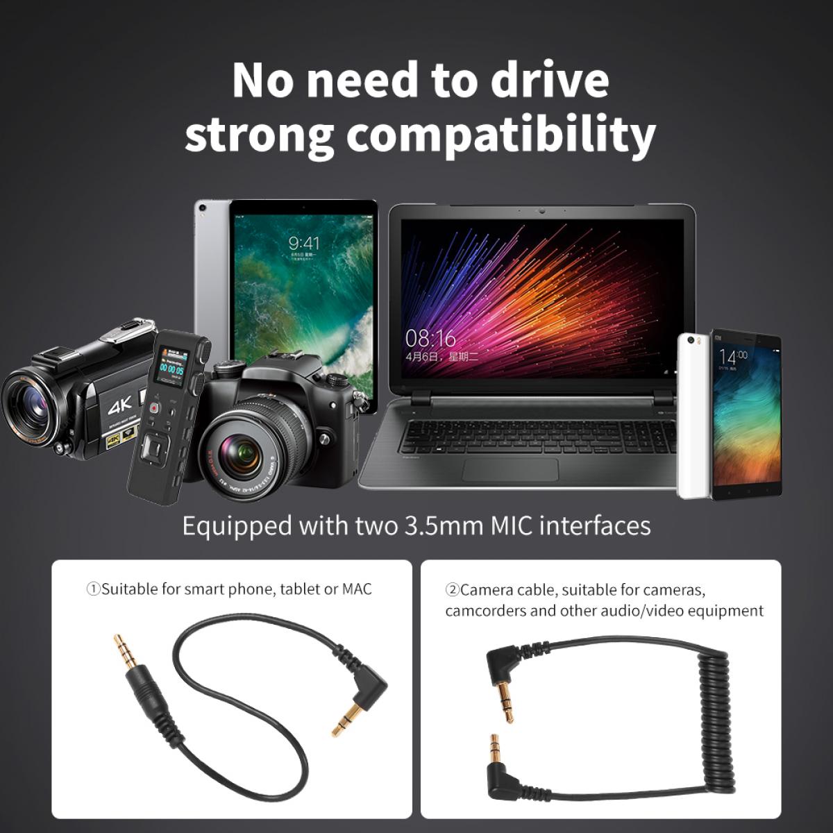 K&F Concept K&F Camera Video Microphone Kit for YouTube, Vlog