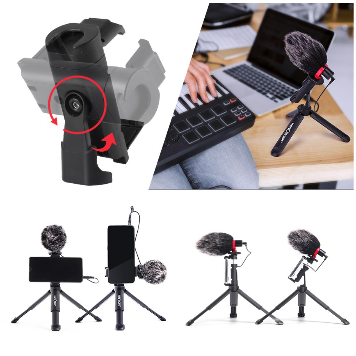 Camera Video Microphone Kit for YouTube, Vlog Windscreen 3.5mm for