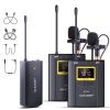 WM10 wireless microphone one with two metal shell can monitor lavalier microphone