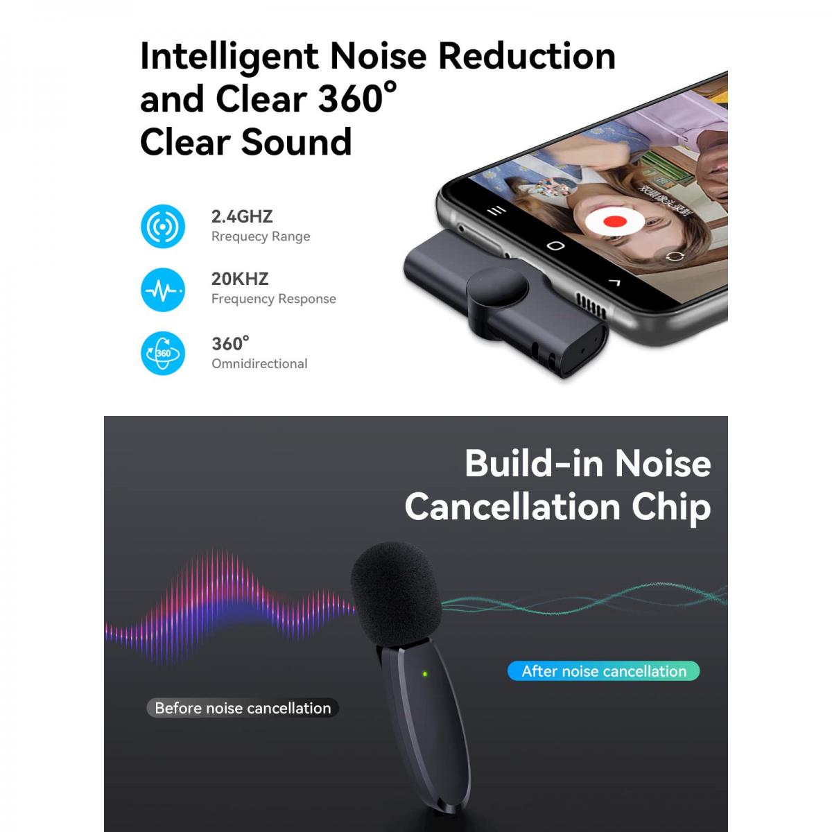 Wireless Audio Recording Ap004 14 (No App Or Bluetooth Required ...