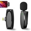 AP004 Plug and Play Wireless Lavalier Microphone for iPhone Video Recording, Wireless Microphone