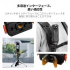 K&F Concept 1個 マグネット式クイックリリースアダプターマウント Insta360 X5対応、1/4ネジ穴/アダプター接続/安全ロック付き、Ace Pro 2用アルミニウム合金ブラケット拡張ベーススタンド