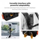 K&F Concept 1Pcs Magnetic Quick Release Adapter Mount Compatible with Insta360 X5, with 1/4 Screw Hole/Adapter Connection/Safety Lock, Aluminum Alloy Bracket Expansion Base Stand for Ace Pro 2