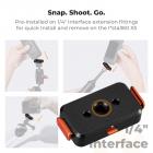 K&F Concept Magnetic Quick Release Mount Compatible with Insta360 X5, Aluminum Alloy Bracket Base with Safety Lock/1/4” Screw Hole for Tripod, Selfie Stick Stand, Action Camera Vlogging Accessories