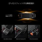 K&F CONCEPT メタルカメラケージ（DJI Osmo 360アクセサリー対応）、アルミニウム合金製保護ケース｜シリコンレンズカバー付き｜コールドシューマウント2個付き拡張フレーム｜充電インターフェース内蔵