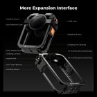 K&F CONCEPT Metal Camera Cage Compatible with DJI Osmo 360 Accessories, Aluminum Alloy Protective Case | with Silicone Lens Cover | Expansion Frame with 2 Cold Shoe Mount | Built-in Charging Interface