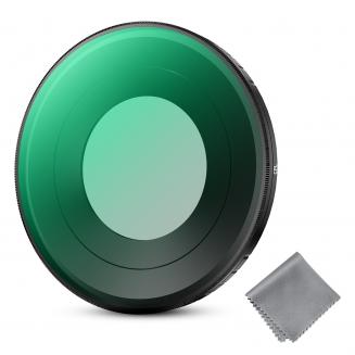 K&F Concept CPLフィルター（Insta360 Go Ultraアクションカメラアクセサリー対応）、反射防止・反射除去HD光学ガラス、28層マルチコーティングフィルター