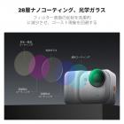 K&F Concept CPLフィルター（Insta360 Go Ultraアクションカメラアクセサリー対応）、反射防止・反射除去HD光学ガラス、28層マルチコーティングフィルター