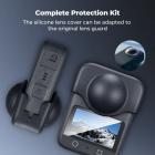 K&F Concept Screen Protector Kit Compatible with DJI OSMO 360 Accessories, Ultra HD Display Tempered Glass Film with Silicone Lens Protective Cover Cap 9H Hardness Anti-Fingerprint Scratch Resistant