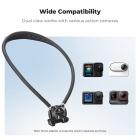 K&F CONCEPT Neck Mount with Air Cushion, Camera POV Mount for Hands-Free POV Vlogging for GoPro Hero 13/12/11/10/9/8/7/6/5/4/MAX, Insta 360 Ace Pro 2, DJI Osmo 360 Nano Action 3/4/5 Pro, AKASO