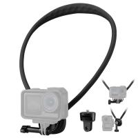 K&F CONCEPT Neck Mount with Air Cushion, Camera Holder with 1/4" Adapter, Hands-Free POV Vlogging for GoPro Hero 13/12/11/10/9/8/7/6/5/4/MAX, Insta 360 X5/X4/Ace Pro 2, DJI Osmo Nano Action 3/4/5 Pro