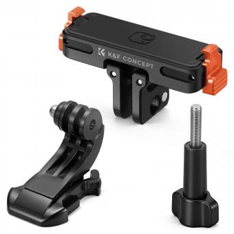 K&F CONCEPT Magnetic Quick Release Adapter Mount Compatible with Insta360 GO Ultra, Expansion Base Stand with 1/4 Screw Hole/Foldable Connector for Tripod, Selfie Stick, Action Camera Accessories