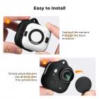 K&F Concept Black Silicone Sleeve Case Compatible with Insta360 Go Ultra Camera Accessories, Soft Protective Case with Lens Cover, Memory Card Side Open, All-Round Protect Action Camera Accessories