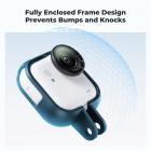 K&F CONCEPT Expansion Cage Frame Compatible with Insta360 Go Ultra Action Camera Accessories, with 1/4" Thread Adapter, Bracket Action Mount Set for Tripod, Selfie Stick, Bike, Car, Helmet, Chin Mount