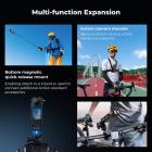 K&F Concept Camera Cage Compatible with Insta360 X5, Aluminum Alloy Protective Frame Case with Silicone Lens Cover + Screen Protector |1/4" Screw Hole | 2 Cold Shoe Mounts for Microphone, LED Light