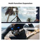 K&F CONCEPT Aluminum Alloy Camera Cage Compatible with DJI Osmo Action 6 Camera Accessories, Protective Cage Expansion Frame Case with Cold Shoe Mount | 1/4" Screw Adapter for Tripod, Selfie Stick
