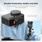 K&F CONCEPT Magnetic Quick Release Adapter Mount Compatible with DJI Osmo Nano/Osmo Action 6, Expansion Stand with 1/4 Screw Hole/Foldable Connector/Quick-Release Buckle, Action Camera Accessories