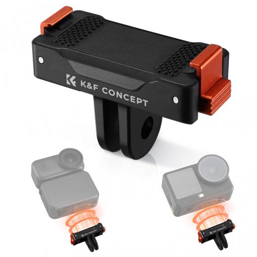 K&F CONCEPT 1 Pack Magnetic Adapter Mount for DJI Osmo Nano/Osmo Action 6, Quick Release Extension Base Bracket for Tripod,Selfie Stick, Magic Arm, Action Camera Vlogging Accessories