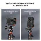 K&F CONCEPT 1 Pack Magnetic Adapter Mount for DJI Osmo Nano/Osmo Action 6, Quick Release Extension Base Bracket for Tripod,Selfie Stick, Magic Arm, Action Camera Vlogging Accessories