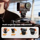 K&F CONCEPT Cold Shoe Mount Compatible with DJI Osmo Nano/Osmo Action 6, Action Camera Magnetic Quick Mount Holder, Tripod Adapter Hot Shoe Camera Connector with 1/4" Screw Hole