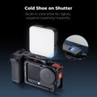 K&F CONCEPT Metal Street Grip Kit for DJI Osmo Action 6, Camera Grip Handle Holder Set (Camera Grip + Cage), Cold Shoe, Quick Release, Shutter Button, Wrist Strap