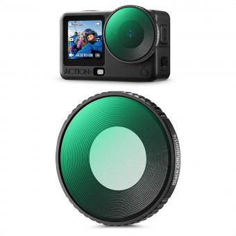 K&F CONCEPT Black-mist 1/4 Filter Compatible with DJI Osmo Action 6 Black Diffusion 1/4, HD Optical Glass with 28-layer Nano-Coating (Threaded Mount)