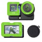 K&F CONCEPT AR(Anti-reflection) Screen Protector for DJI OSMO Action 6 Camera + Lens cap Cover+ Alignment Frame, 0.3mm 9H Hardness Tempered Glass Protector, Anti-Scrach Anti-Bubble