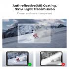 K&F CONCEPT AR(Anti-reflection) Screen Protector for DJI OSMO Action 6 Camera + Lens cap Cover+ Alignment Frame, 0.3mm 9H Hardness Tempered Glass Protector, Anti-Scrach Anti-Bubble
