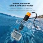 K&F CONCEPT 60M/196FT Waterproof Case with Floating Handle Kit Compatible with DJI Osmo Action 6, Underwater Housing with Cold Shoe Mount|Anti-Fog Sheet,Deep Diving Scuba Protective Shell