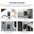 K&F CONCEPT Magnetic Vertical Shoot Adapter Compatible with DJI Osmo Nano/Xtra Atto, Strong Magnet Base Mount with Foldable Dual Claw, 1/4" Screw Interface, Hands-Free POV Mount for Vlogging