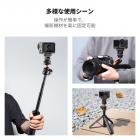 K&F CONCEPT プラスチック製コールドシューマウント（DJI Osmo Nano/Osmo Action 6対応）、アクションカメラ用マグネット式クイックマウントホルダー、三脚アダプター、ホットシューカメラコネクター