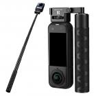 Asta per selfie pieghevole K&F CONCEPT compatibile con Insta360 X5, asta di prolunga in lega di alluminio da 92,5 cm/36,4 pollici, asta invisibile, 1/4