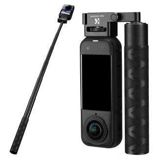 Asta per selfie pieghevole K&F CONCEPT compatibile con Insta360 X5, asta di prolunga in lega di alluminio da 92,5 cm/36,4 pollici, asta invisibile, 1/4