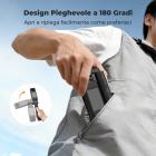 Asta per selfie pieghevole K&F CONCEPT compatibile con Insta360 X5, asta di prolunga in lega di alluminio da 92,5 cm/36,4 pollici, asta invisibile, 1/4