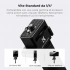 Asta per selfie pieghevole K&F CONCEPT compatibile con Insta360 X5, asta di prolunga in lega di alluminio da 92,5 cm/36,4 pollici, asta invisibile, 1/4