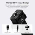 K&F CONCEPT Foldable Selfie Stick Compatible with Insta360 X5, 92.5cm/36.4inch Aluminum Alloy Extension Rod Invisible Pole, 1/4" Screw Mount Adjustable Handle Grip for Insta 360 X4/X3, DJI Osmo 360